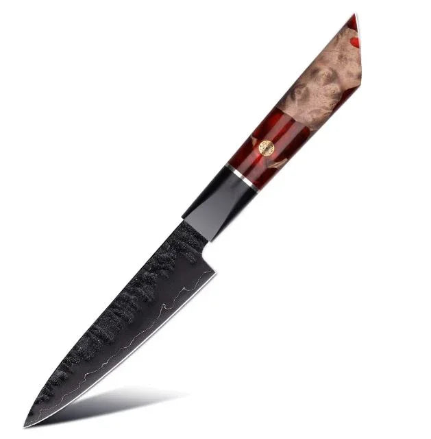 Luxus Japanisches Kochmesser – Handgeschmiedet aus VG10 Stahl mit edlem Holzgriff